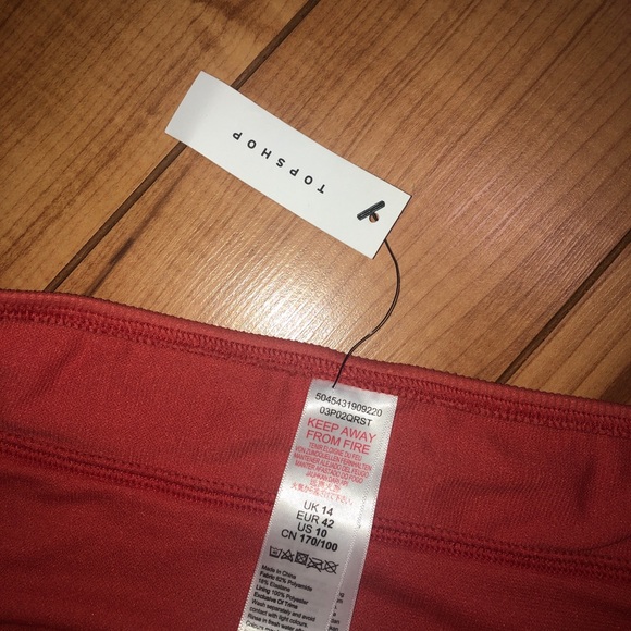 NWT Topshop high waisted bikini bottom clay 10. - Picture 5 of 7